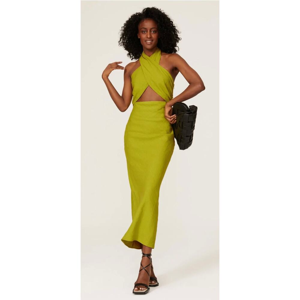 Simon Miller Lime Green Halter Dress